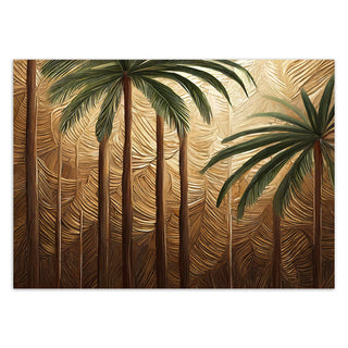 Wallpaper, Palm trees on a golden background