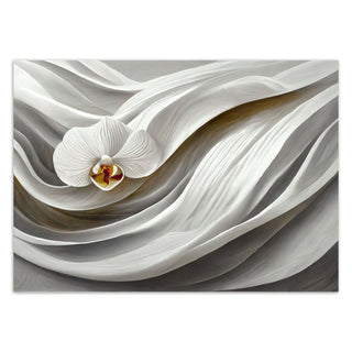 Wallpaper, White orchid 3D