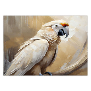 Wallpaper, Parrot on beige background