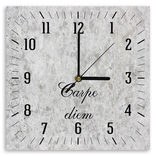 Wall clock, Inscription Carpe Diem sale