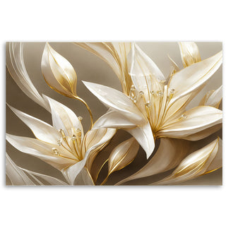 Painting on canvas, Golden Lilies