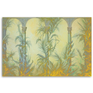 Picture on canvas, Columns and leaves boho