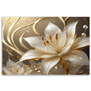 Painting on canvas, Glamorous flower