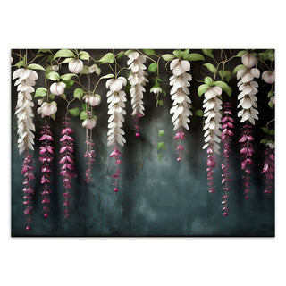 Wallpaper, Hanging wisteria on a concrete background