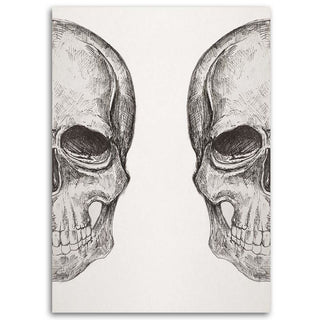 Picture on canvas, Two skulls Halloween