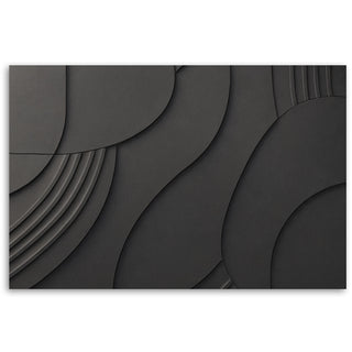 Painting on canvas, Black relief 3D