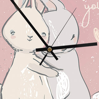 Wall clock, Bunnies in love