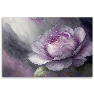 Painting on canvas, Abstract peony flower