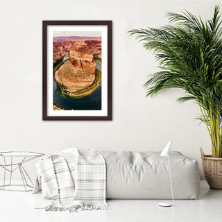 Grand Canyon rock print in a frame