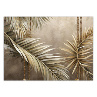 Wallpaper, Palm leaves boho