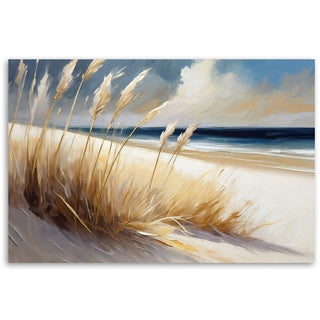 Painting on canvas, Beach dune landscape