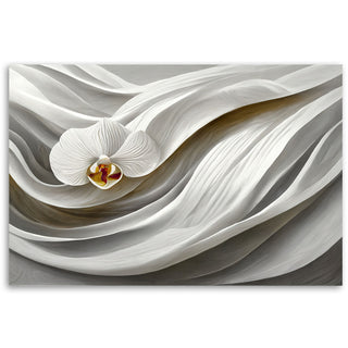 Painting on canvas, White orchid