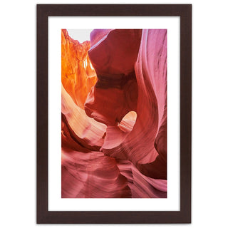 Framed print with red rocks