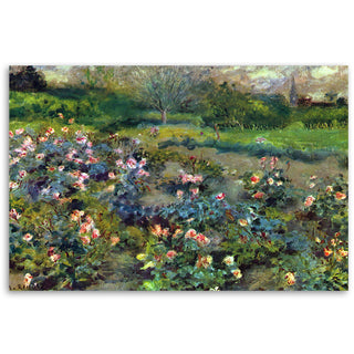 Paveikslas ant drobės, Pierre Auguste Renoir, Rožių sodas