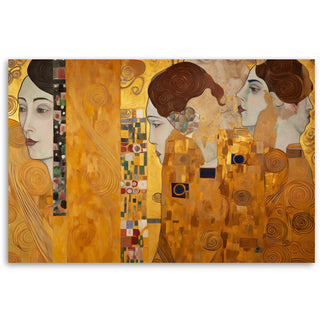 Painting on canvas, Gustav Klimt, Golden portrait of a woman