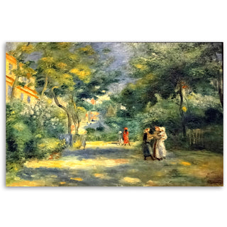 Painting on canvas, Pierre Auguste Renoir, Montmartre garden