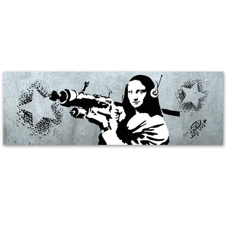 Paveikslas ant drobės, Banksy, Mona Lisa Bazooka ir žvaigždė Paveikslai ant drobės Gera namie - Geranamie.lt