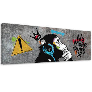 Paveikslas ant drobės, Banksy, DJ Monkey