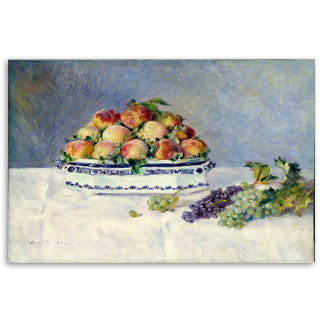 Painting on canvas, Pierre Auguste Renoir, Still life with peaches