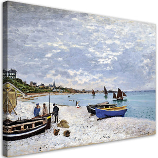 Paveikslas ant drobės, C. Monet, Sainte Adresse paplūdimys Paveikslai ant drobės Gera namie - Geranamie.lt