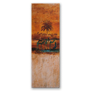 Canvas painting, Camels in the desert