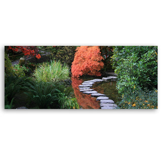 Painting on canvas, Japanese garden