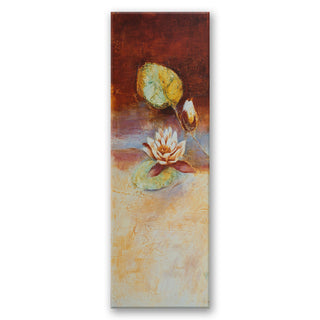 Painting on canvas, Water lily