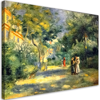 Paveikslas ant drobės, Pierre Auguste Renoir, Montmartre sodas