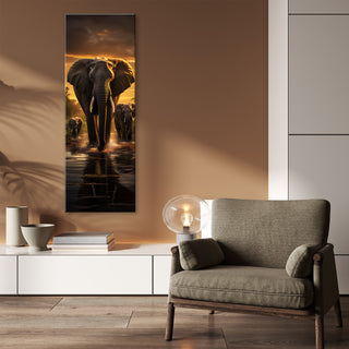 Painting on canvas, Elephant