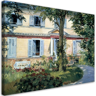 Paveikslas ant drobės, Edouard Manet, The House at Rueil