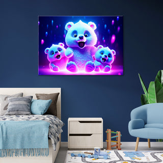 Painting on canvas, Bears