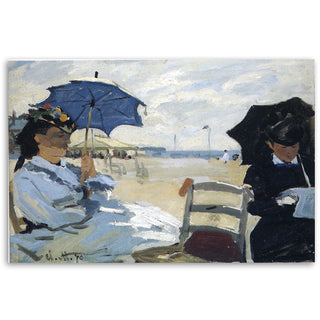 Paveikslas ant drobės, Claude Monet, Trouville paplūdimys