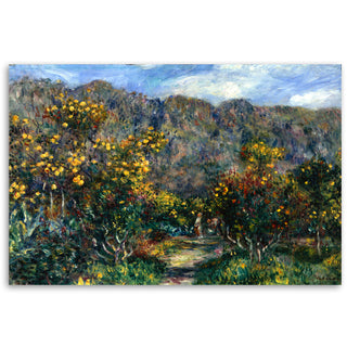 Painting on canvas, Pierre Auguste Renoir, Landscape with mimosas