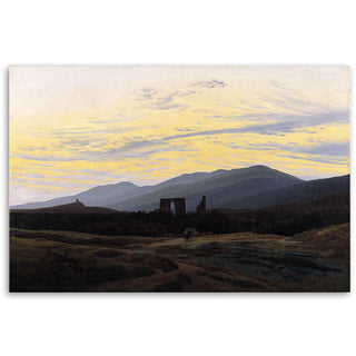 Painting on canvas, Caspar David Friedrich, Ruins in the Riesengebirge