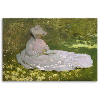 Painting on canvas, Claude Monet, Woman Reading