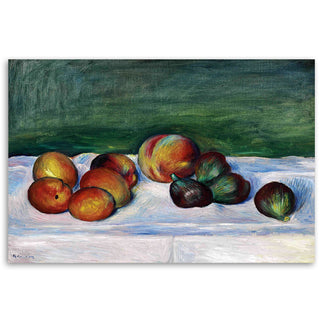 Painting on canvas, Pierre Auguste Renoir, Still life with apricots and figs