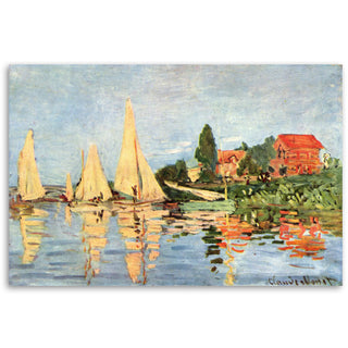 Painting on canvas, Claude Monet, Regatta at Argenteuil