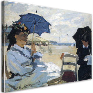 Paveikslas ant drobės, Claude Monet, Trouville paplūdimys Paveikslai ant drobės Gera namie - Geranamie.lt