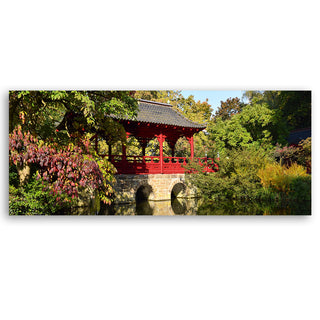 Painting on canvas, Garden in Japan